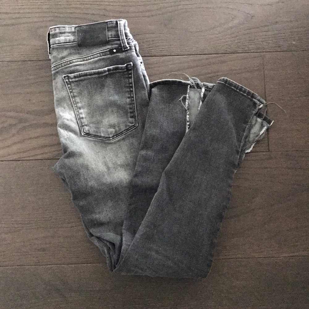 Gray Distressed Lucky Brand Jeans